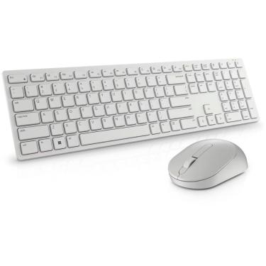 Imagem de Kit Teclado E Mouse Sem Fio Dell Km5221W - Abnt2 - Branco
