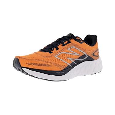 Imagem de New Balance Fresh Foam 680 V8 Tênis de corrida masculino, Sizzle/preto/prata escuro metálico, 9.5 Wide