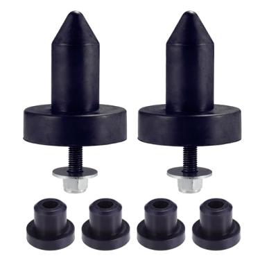 Imagem de Hihaha Kits de polipropileno de pino de capô para Kenworth T800 2003-2010 para Kenworth W900 2003-2010 / Kit de bucha de capô/borracha de metal durável / 2 conjuntos azuis