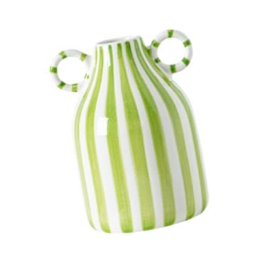 Imagem de Generic Vaso de porcelana, arranjo floral, presente, plantas, recipiente, vaso de flores, decorativo para entrada, escritório, mesa, prateleira, sala de estar, Verde