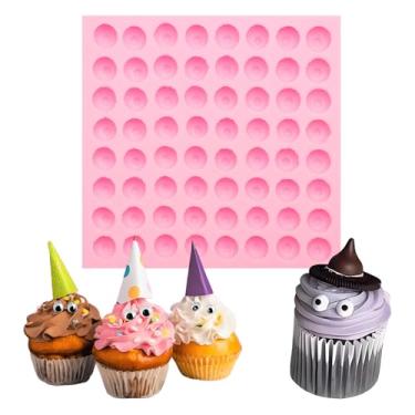 Imagem de Mini molde de silicone para olhos 64 cavidades para fondant, resina, gelatina, rosa