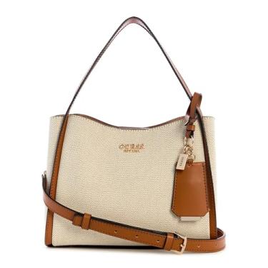Imagem de GUESS Nicolette Bolsa pequena para namorada, natural/caramelo