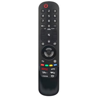 Imagem de Substituição de voz MR24GN Controle remoto compatível com LG TV OLED55C4AUA OLED77B4AUA OLED83C4PUA OLED77G4WUA OLED83G4WUA OLED55B4AUA OLED55B4PUA OLED83C4AUA OLED65C4AUA OLED77C4AUA OLED77C4AUA A