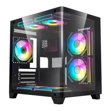 Imagem de Gabinete Gamer Acegeek Arcane | Mid-Tower | Lateral de Vidro | Preto | AG-ARCANE-BK