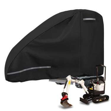 Imagem de Kistrba Capa de carro mini escavadeira 907 kg, compatível com Bobcat E10/Kubota K008-3/Caterpillar 300,9D/Takeuchi TB210R/Yanmar Vio10-2, Oxford resistente 420D, preto