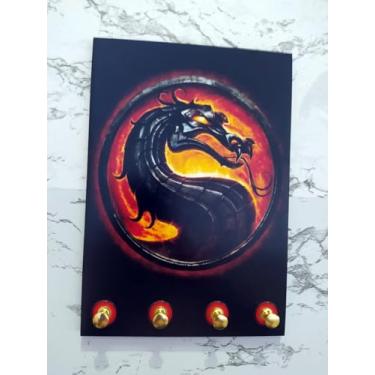 Imagem de Organizador para casa, Mortal Kombat, porta chaves, quadrinho, decoração gamer