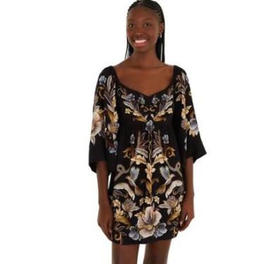 Imagem de Vestido Manga Farm Rio Jardim Real-Feminino