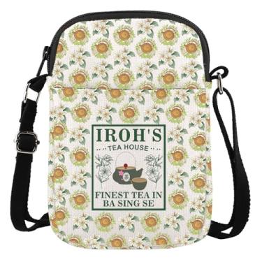 Imagem de Bolsa tiracolo Uncle Iroh Tea Jasminee Dragon Cartoon Movie Fan Gift Bolsa carteira temática, Bolsa tiracolo Tea House, Simples e prática