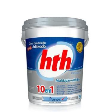 Imagem de Cloro HTH 10 em 1 Brilliance 10 Kg Para Piscinas