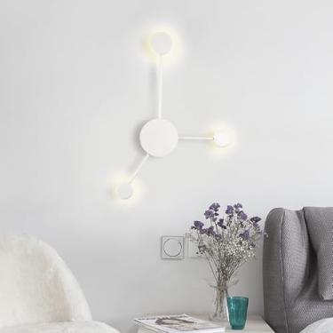 Imagem de GZZBMY Arandelas de parede modernas de LED de metal acrílico para iluminação de parede luminárias de parede nórdicas minimalistas para sala de estar interna quarto corredor decoração de escritório