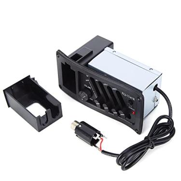 Imagem de Keenso Captador de Guitarra Clássico, Caixa Elétrica Acústica de Madeira Eq Com Controle de Baixo Midd Treb Cabo de Plugue de 2.5mm para Guitarras Folk Acústicas Clássicas