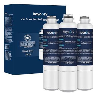 Imagem de Keycozy Substituição do filtro de água da geladeira K007, pacote econômico, reduz 99% dos contaminantes nocivos para água potável limpa e fresca, fácil instalação, substitui a cada 6 meses, pacote com