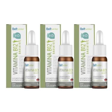 Imagem de COMBO 3 UNIDADES BELT B12 BARIATRIC LIQUIDA 15ML BELT NUTRITION - FRUTAS VERMELHAS