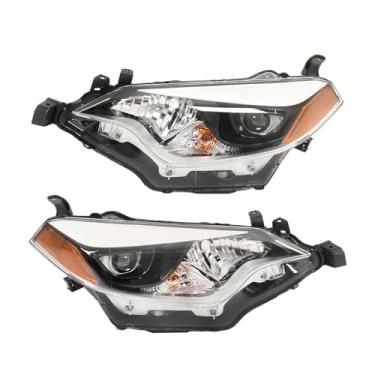 Imagem de Thomletha Substituição para Toyota Corolla 2014-2016 Projetor de montagem de farol com DRL par lado esquerdo e direito