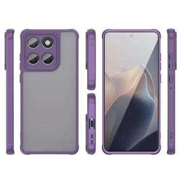 Imagem de Capa compatível com Motorola Edge 60, compatível com Motorola Edge 60 capa protetora antiqueda e absorção de choque roxa