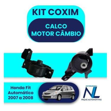 Imagem de Kit Coxim Calco Motor Cambio Honda Fit 2007-2008 Automático - Shockbra