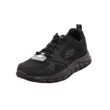 Imagem de Skechers Tênis masculino 237501 BBK, Malha de couro preto acabamento preto, 9
