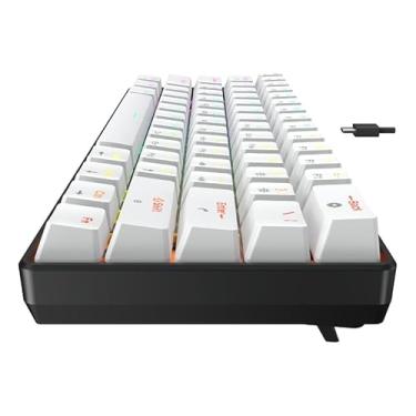 Imagem de Teclado Mecânico Gamer 60% Force One Atlas, 63 Teclas, Switch Huano Red, RGB Customizável, Layout ANSI US, Compacto e Silencioso – Ideal para Jogos FPS, Setup Clean e Alta Performance