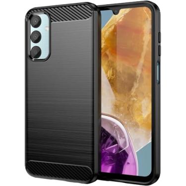 Imagem de Capa Para Samsung Galaxy M15 5G (Tela 6.5) Carbon Fiber Leve Fina Maleável (Preto)