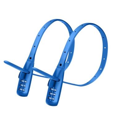 Imagem de Trava ajustável de aço inoxidável para bicicletas, capacetes, esquis, armários, skates, geladeiras, carrinhos, portas francesas, uso comercial, gavetas, cercas - 2 peças