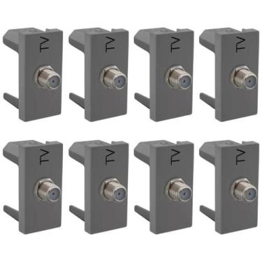 Imagem de Kit 8 Tomada Antena Tv Legrand Pial Plus+ 635030 Bege