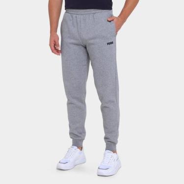 Imagem de Calça Puma Logo Masculina, Cinza, GG