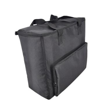 Imagem de BaotyJie Desktop Computer Travel Tote Bag Oxford Fabric interno removível divisor resistente a arranhões resistentes a armazenamento leve à prova de poeira, 46x20x42cm