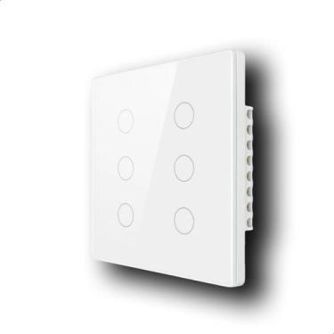 Imagem de Interruptor Inteligente WiFi 6Botões Touch Alexa B - Kiconecta