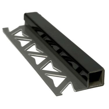 Imagem de Perfil em Aço Inox Barra 1cm X 250cm Preto Brilho