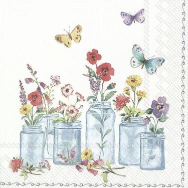Imagem de Guardanapo para Decoupage Ihr 33x33 Flores de Verão C/ 2 Unidades - GU