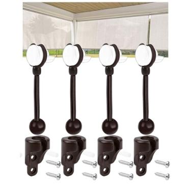 Imagem de CACELY Peças de reposição para sombra Sun Tie Down estendida até 15,2 cm para Coolaroo Outdoor Roller Shade Novo modelo adequado para todas as versões persianas externas (kit de pungee, 2 conjuntos