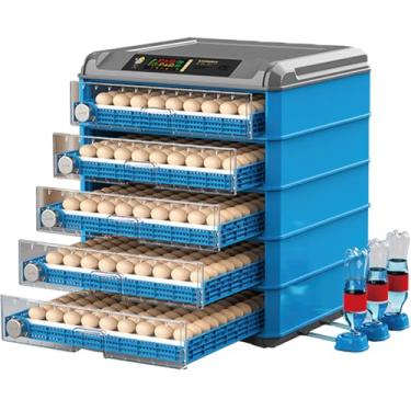 Imagem de Chocadeira de ovos para chocar pintinhos com reposição automática de água, controle de umidade, tela digital LED, máquina de incubação de aves, cinco modos para chocar galinhas