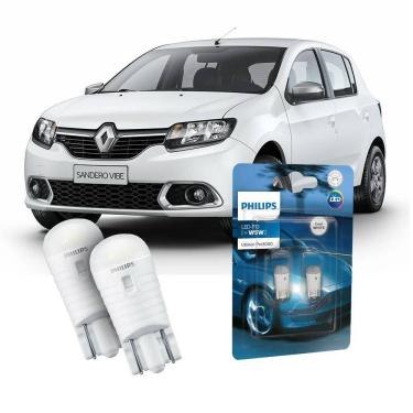 Imagem de Par Lâmpada Led Farolete Sandero Philips Ultinon