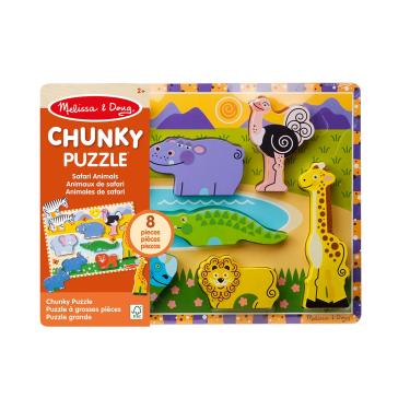 Imagem de Quebra Cabeça Infantil de Madeira Zoológico - Melissa & Doug