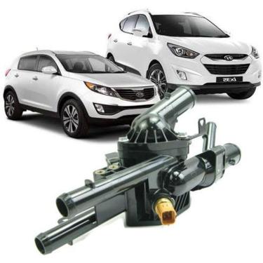 Imagem de Carcaca Com Valvula Termostatica I30 Ix35 Elantra Sportage