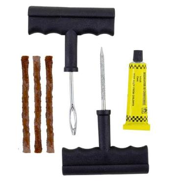 Imagem de Kit Reparo De Pneu S/ Câmara 3 Macarrões Carro Moto e Outros - Friburg