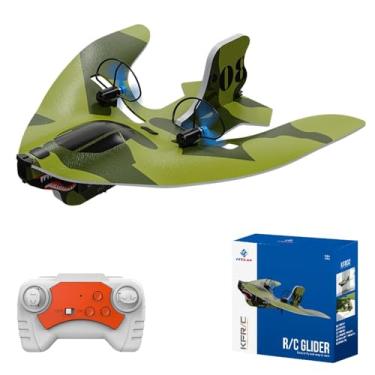 Imagem de TeeGGi Mini RC Plane for Beginners, Kids and Adults, 2.4GHz 2CH Remote Control Airplane with Led Lights, Shark Design Foam RC Airplanes with 6-axis Gyro Stabilize, Flying for Indoor and Outdoor
