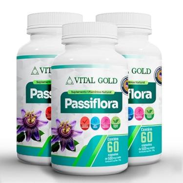 Imagem de PASSIFLORA - 500mg (60 Cápsulas) VITAL GOLD + (3)