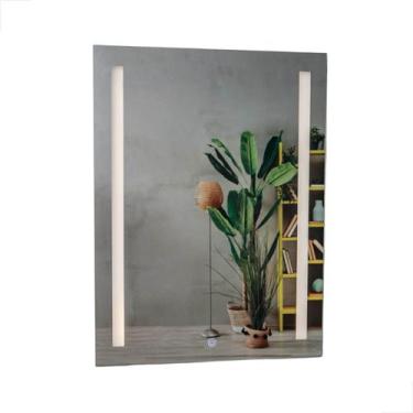 Imagem de Espelho Led Jateado e Touch 600 x 800 Camarim Parede Real - Fast Vidro