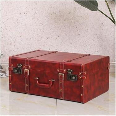 Imagem de Mala Vintage Malas Vintage, Malas, Adereços De Fotografia, Decorações De Armazenamento, Malas Retrô, 3 Estilos, Red, 48x28x16cm