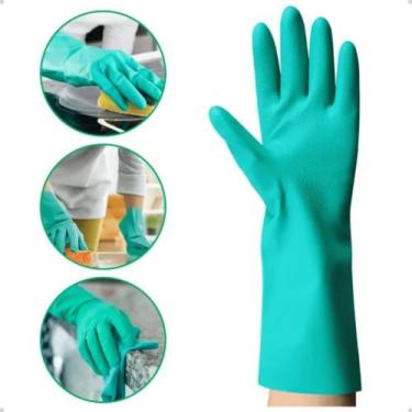 Imagem de Luva Nitrílica Forrada Profissional Químicos Mecânico Limpeza - Imbat,