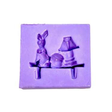 Imagem de F1493 molde de silicone prateleira abajur coelho confeitaria biscuit -