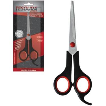 Imagem de Tesoura Barbeiro Aço Inoxidável Tarefas Profissional Inox - zein