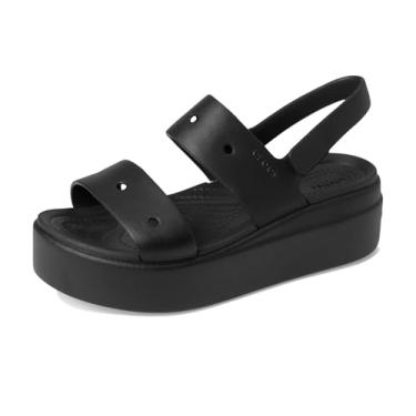 Imagem de Crocs Sandália feminina Brooklyn 4u Low Wedges, Preto, 35