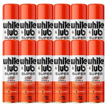 Imagem de 12 Óleos Desengripante E Antiferrugem Spray 300ml White Lub - ORBI