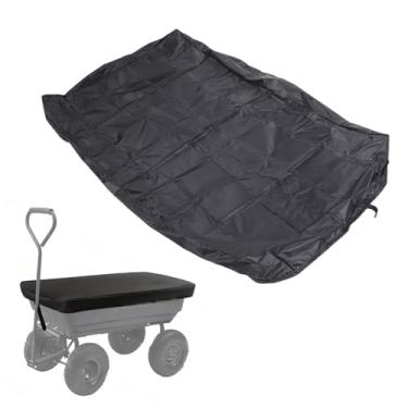 Imagem de Asixxsix Tampa de Vagão, 59x37inhes à Prova de água à Prova de Poeira para Uso Pesado 600d Oxford Fabric Wagon Cappo Com Cordão Ajustável para Carrinhos de Carroça Dobrável