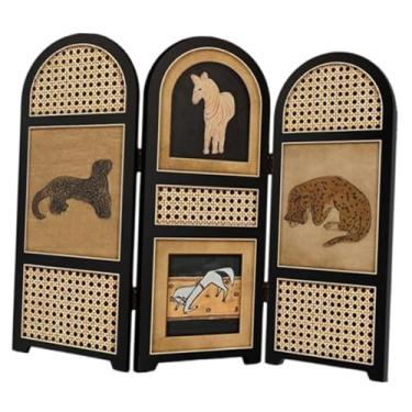 Imagem de Generic Mini biombos dobráveis ​​colecionáveis, mini divisórias de ambiente, prateleiras de painel, decoração para casa, sala de estar, entrada