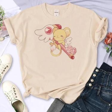 Imagem de Camisas Femininas Cardcaptor Sakura - Roupas de Anime, BR-G3, M699, 3,