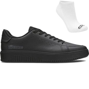 Imagem de Tênis Olympikus Eros Masculino e Meia, 40, Preto, Masculino