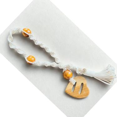 Imagem de Colar De Mesa Artesanal Macrame Tendência Boho Chic para Sua Casa Ma'artes (Coração/DNA)